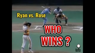 Nolan Ryan vs. Pete Rose 1980 NLCS They know he is poison Who wins this great battle