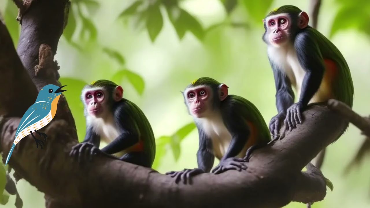 The  bird and the monkey    -moral  story