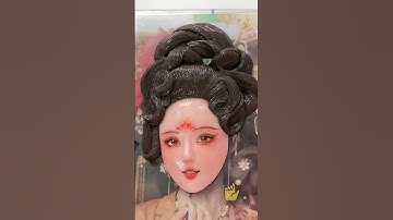 Cách làm bức tranh chân dung bánh kem XINH Đẹp [Clay Art] #shorts