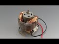 How to Make Free Energy Generator 12v For DC Motor Using 220v Mixer Motor