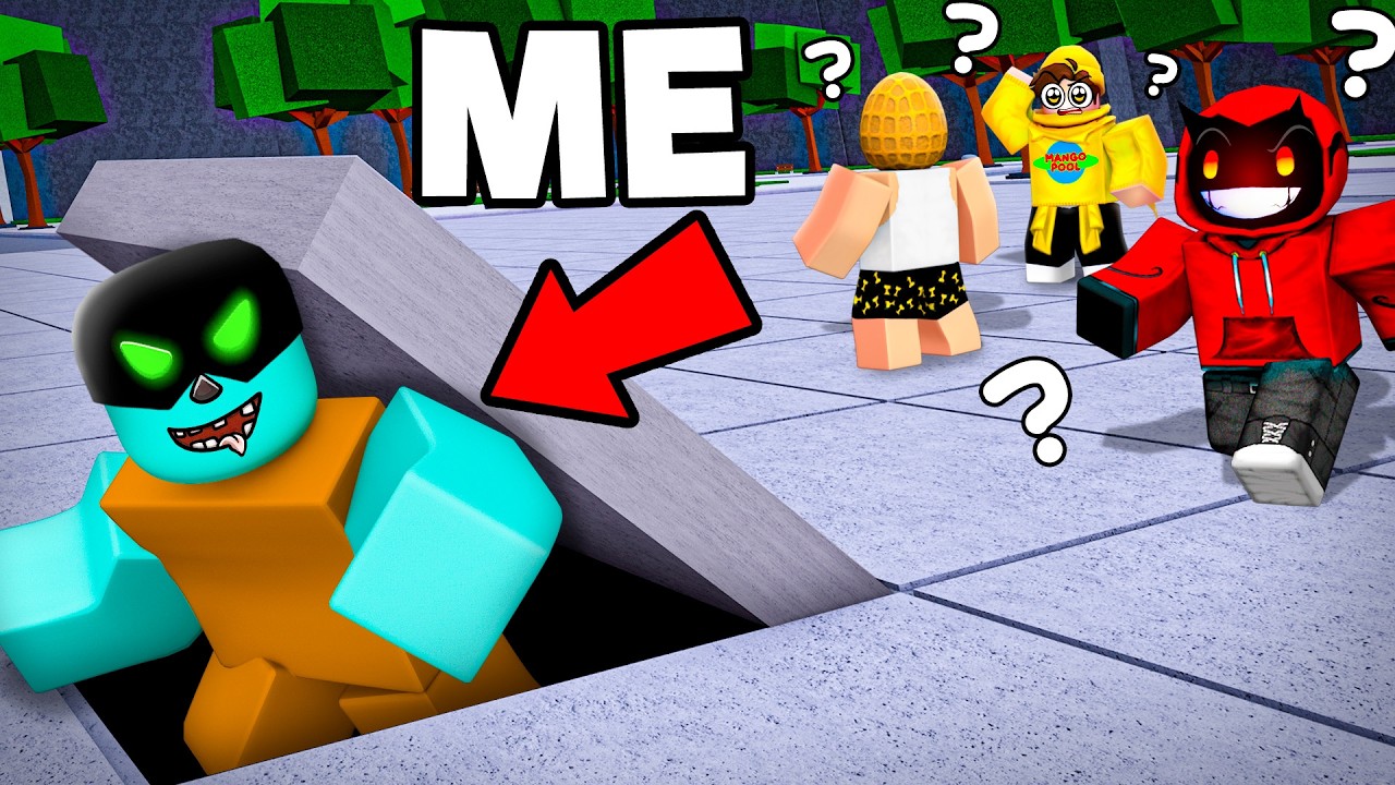 Using GLITCHES to CHEAT in Strongest Battlegrounds HIDE AND SEEK