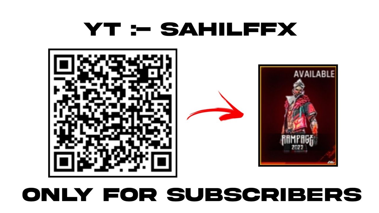 👉🏻Free Fire Rampage Bundle FREE 😱 | Working QR Code Giveaway (Limited Time)