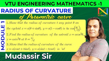 Radius of Curvature for Parametric Curves | 3 Problems Solved | Cycloid ,Astroid & More!