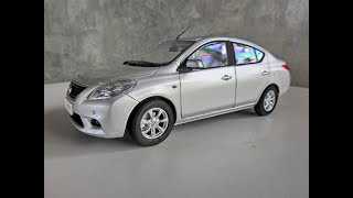 Nissan Sunny N17 (2011-2020) 1:18 Scale model Unboxing