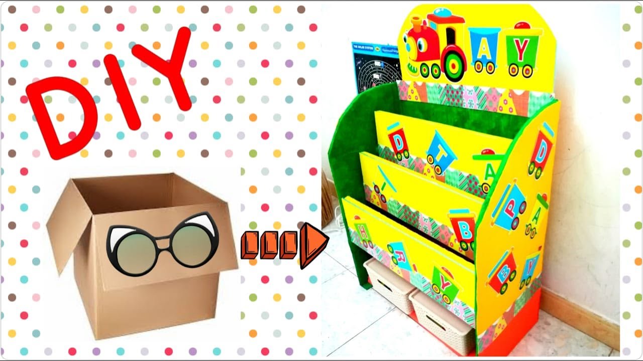 Bookshelf diy Cardboard Bookshelf Bookshelf ideas YouTube