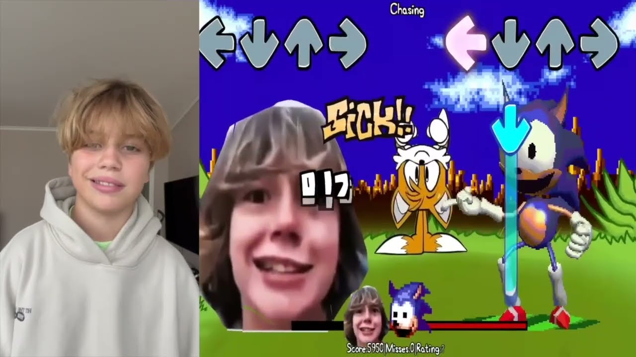 FNF 67 Мем: Ребенок гонится, но все поют эту песню