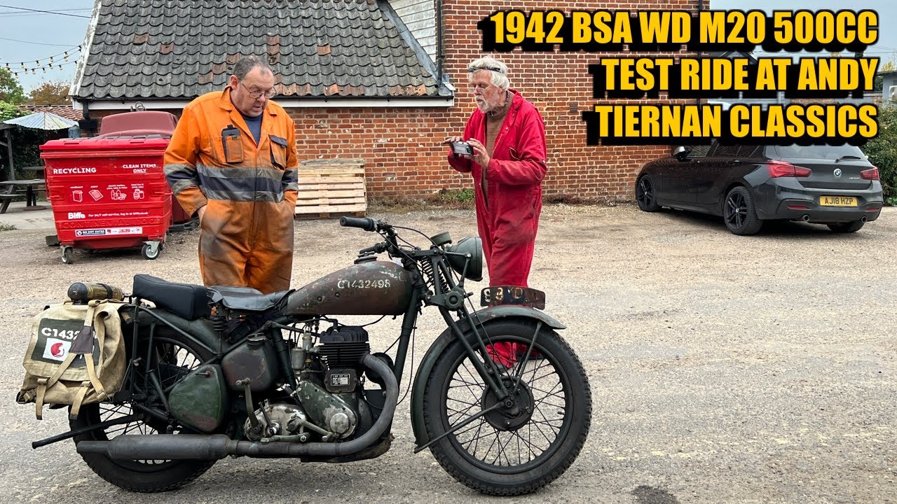 1942 BSA WM20 500cc на гонках Andy Tiernan Classics 