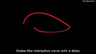 Bezier curves demo and a weird snake like thing