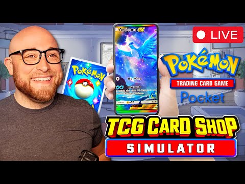 Pokemon TCG Pocket and Pokemon TCG Card Shop Simulator! Let's Try It!