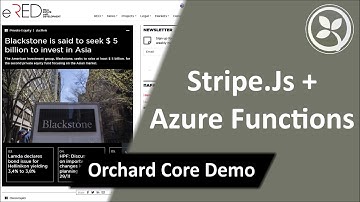 Stripe.Js + Azure Functions - Orchard Core Demo