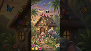 hathi our bachha ka ghar our masti #cartoon #funny #mithras #shuppet #mashe#shams #nymeria