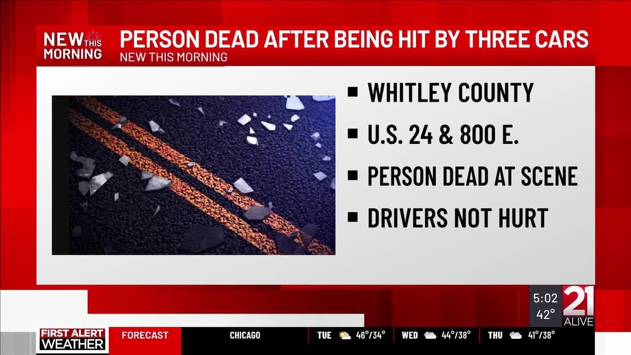 Pedestrian killed in Monday night crash on US 24 in Whitley County ...