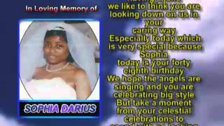 Sophia Darius memorial