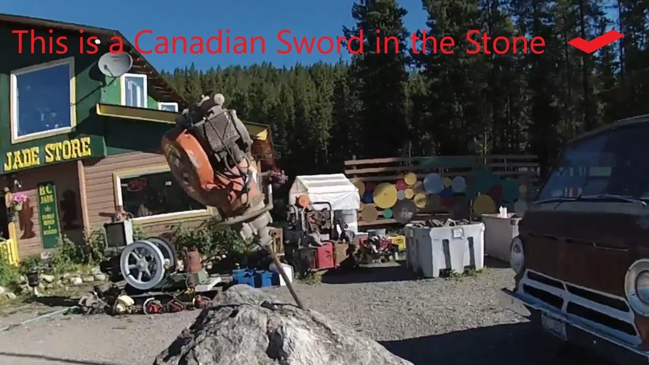 Overlanding B.C. Old machinery  Cassier mountain Jade Store camp site. Secondhand Overland
