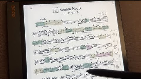 How to annotate sheet music using the BOOX Tablet Note Air 3 C E Ink Tablet