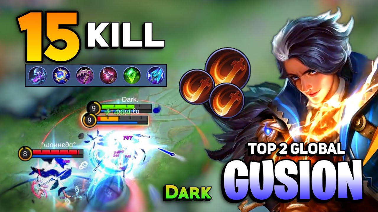 Offlane Gusion Fast Hand Smoth Combo [ Top Global Gusion Best Build 2021 ] By Dark - Mobile Legends