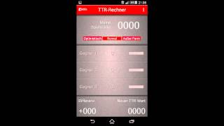 [TT] Android-Apps: TTR-Rechner screenshot 1