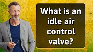 What is an idle air control valve?