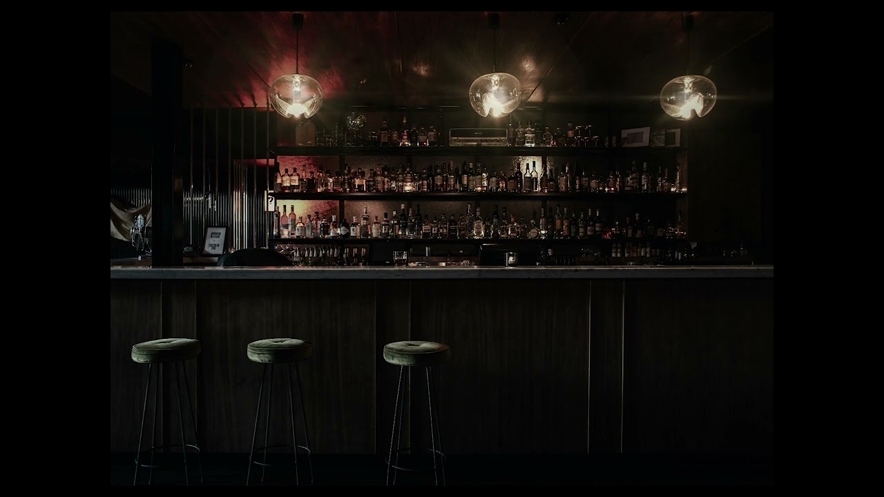 Drinking alone in a 1920s dive bar ambience