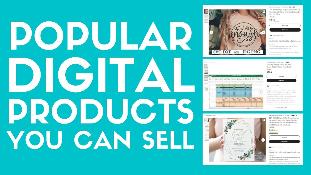 Best Products to Sell Online 2021 - Digital Product Ideas/Types