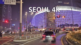 Seoul 4K  Neon Nightlife  Night Drive