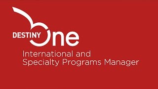 International and Specialty Programs Manager