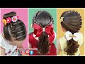 3 Penteados Lindos e Fáceis de Fazer | 3 Quick & Easy Hairstyles with elastics and Braids for Girls