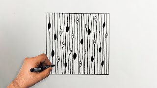 How to Draw Pattern #51 | Zentangle Pattern | Doodle Pattern | Mandala Pattern