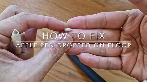 How to fix - Apple Pencil with broken tip after it was dropped on the floor.