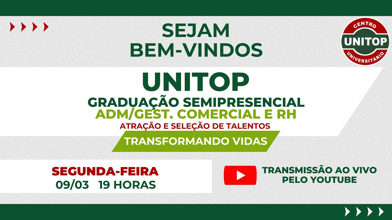 Atração e seleção de talentos-Aula 2|Fase1|Sala 5|UNITOP Graduação Semipresencial
