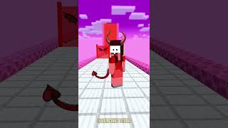 Who will win the Destiny Run?! 😱 Aphmau vs Noob Girl in Minecraft! 🎮😂 #funnyshorts