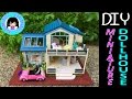 DIY Miniature Country House Model Kit, Furnished~with music and lights, car, swing #diy