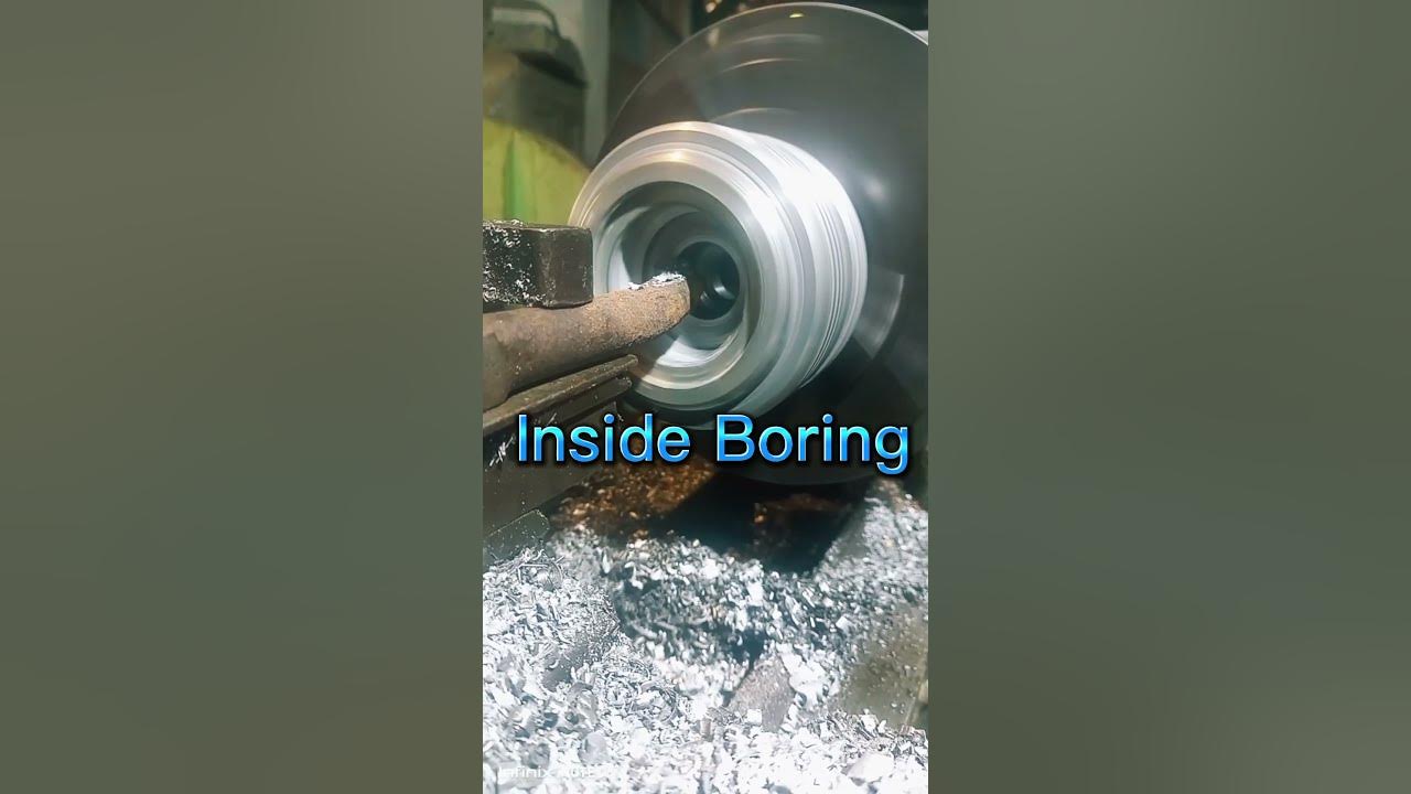 Inside Boring operation on Lathe machine YouTube