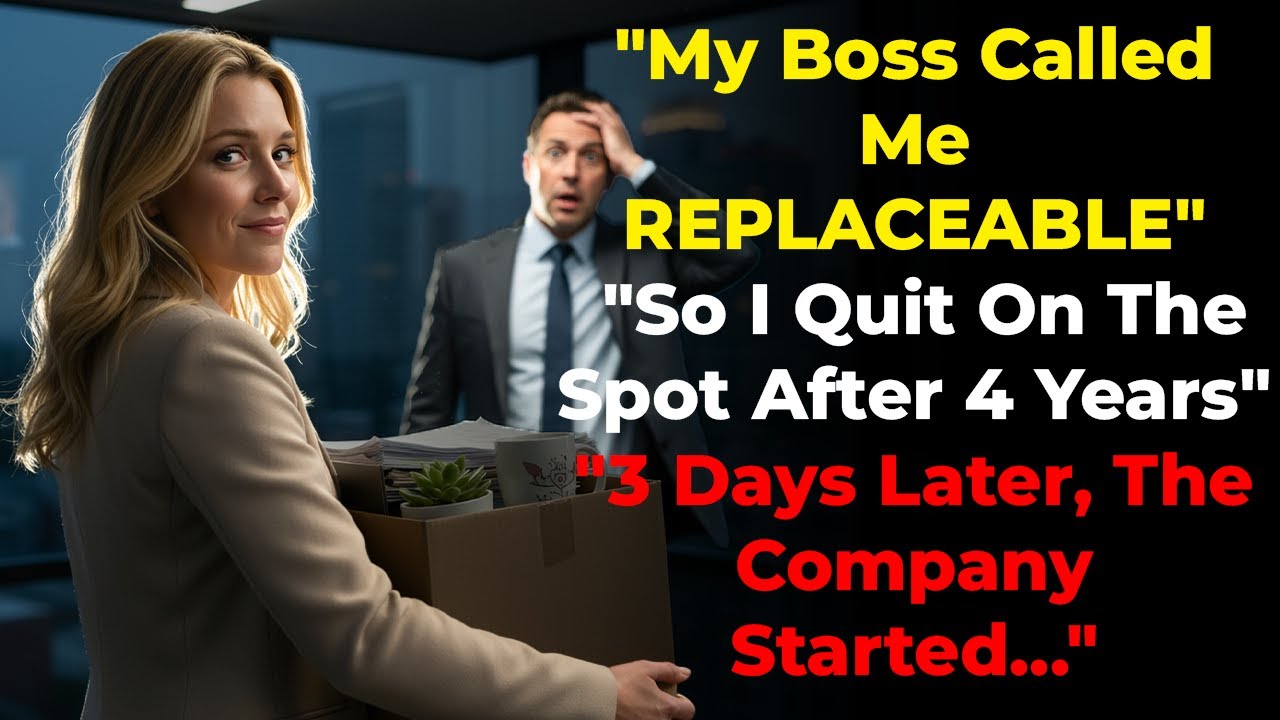 My Boss Said I Was Replaceable — So I Quit and Watched the Company Fall