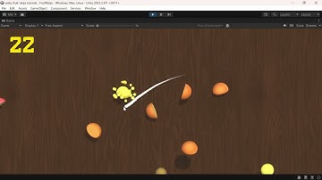 🎮 Fruit Slicing Game - Unity Game Development