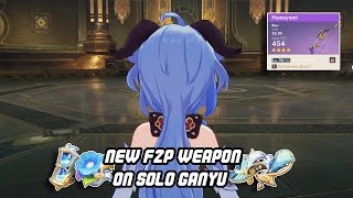 Ganyu with the New F2P Weapon looks like this | Genshin Impact