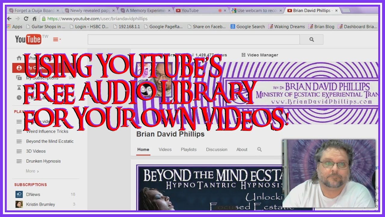 Using Youtube's Free Audio Library for Your Own Videos - YouTube