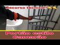 Portão de Metalon da casa de bomba, Estilo Camarão, recurso técnico do Canal "Mãos à Obra"