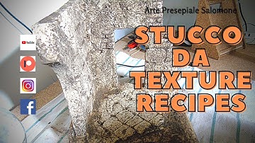 Plaster and Texture for Walls in Diorama. Stucco per Texture. Recipes || Arte Presepiale Salomone