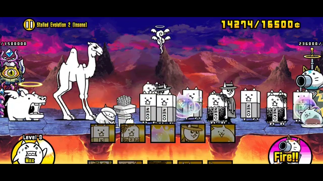 Battle Cats Stalled Evolution 2 (Insane) (No Gacha) - Food Stall Cat Awakes! Stage 2