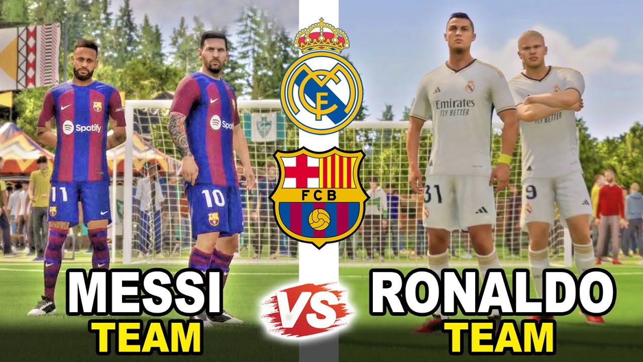 FC 24 VOLTA -   REAL MADRID VS BARCELONA l RONALDO , MESSI , HAALAND , NEYMAR ALL STARS