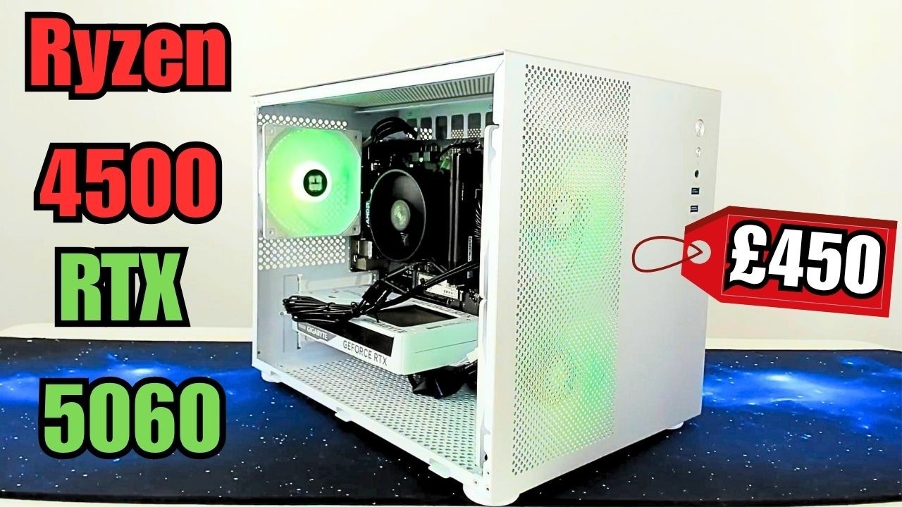 450 Gaming PC Flip Build - Ryzen 5 4500 & RTX 5060 - YouTube