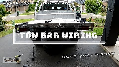 How to install Tow bar Wiring