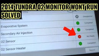 2013 - 2017 TOYOTA TUNDRA 02 MONITOR WONT RUN - MONITORS INCOMPLETE OXYGEN SENSOR