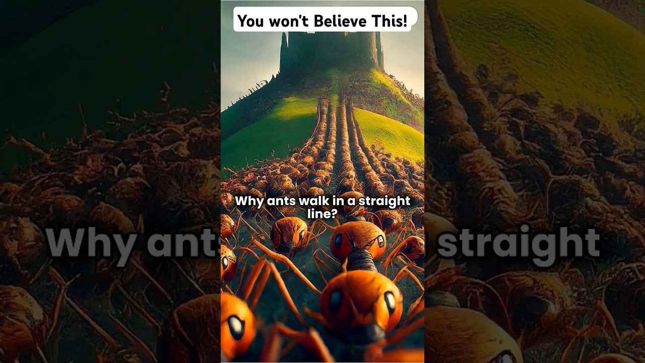 Why Do Ants Walk in a Straight line? 