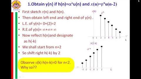 Convolution sum numerical; Exponential-Exponential, Step response