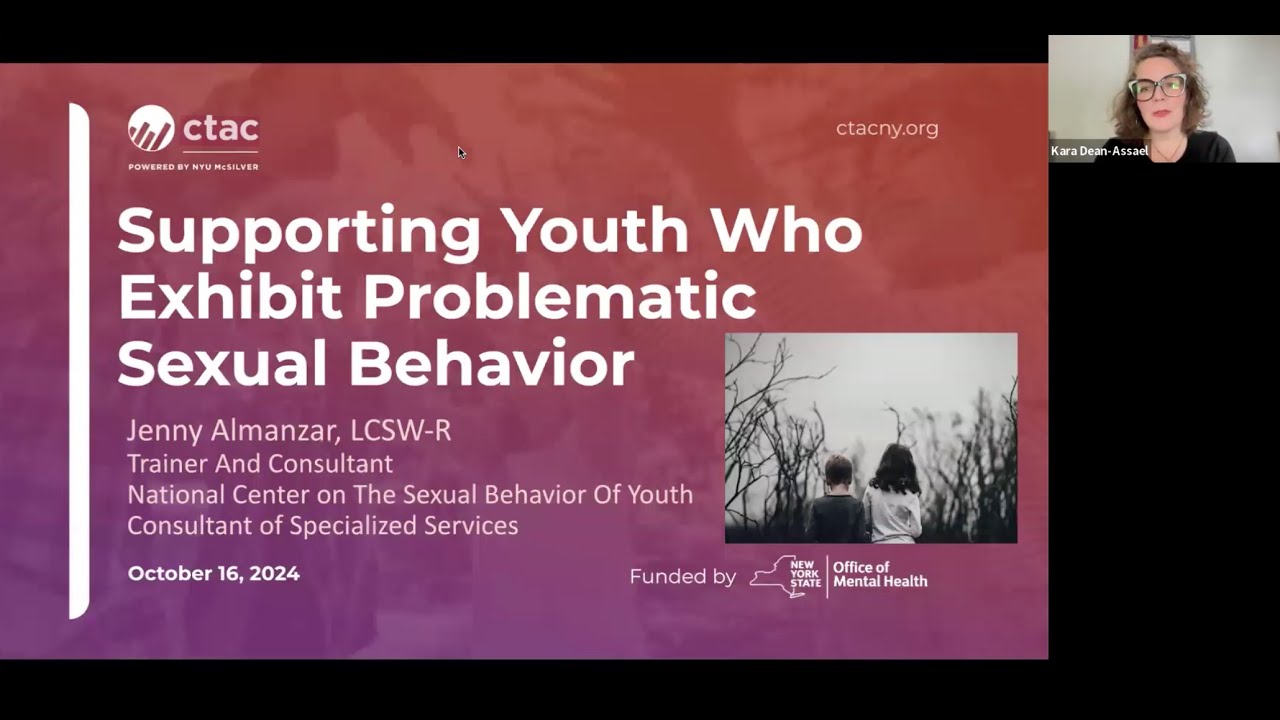 Supporting Youth Who Exhibit Problematic Sexual Behavior - YouTube