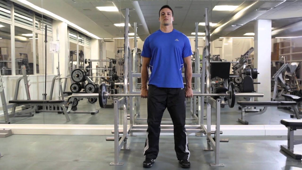 Barbell Shrug Behind the Back - Traps Exercise - YouTube