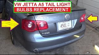 Vw Jetta MK5 A5 Rear Tail Light Bulb Replacement  Rear Left Right Turn Signal Brake Light Bulb
