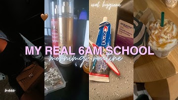 MY REALISTIC 6AM *SCHOOL* MORNING ROUTINE || lil makeup tut, chit chat, grwm